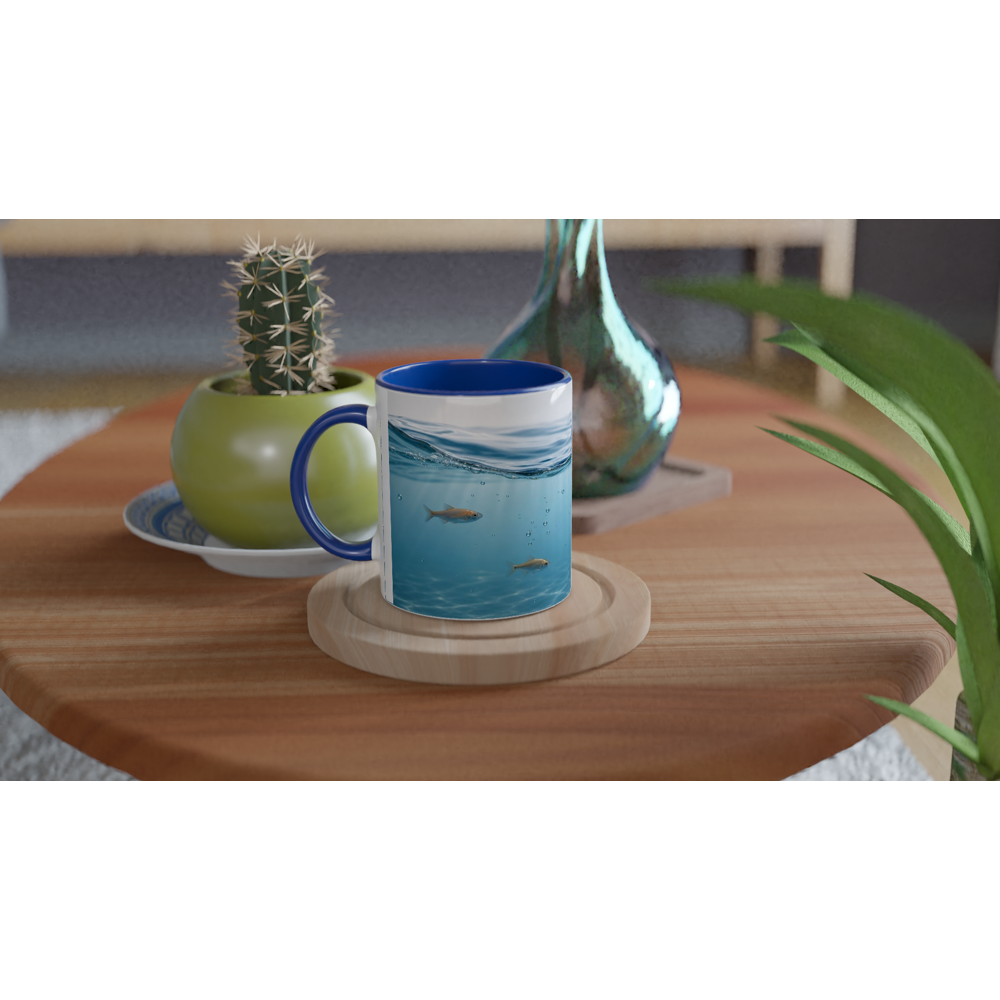 Schöne Tasse Fischmotiv Geschenk Kaffeetasse Aquarium Fische Meer