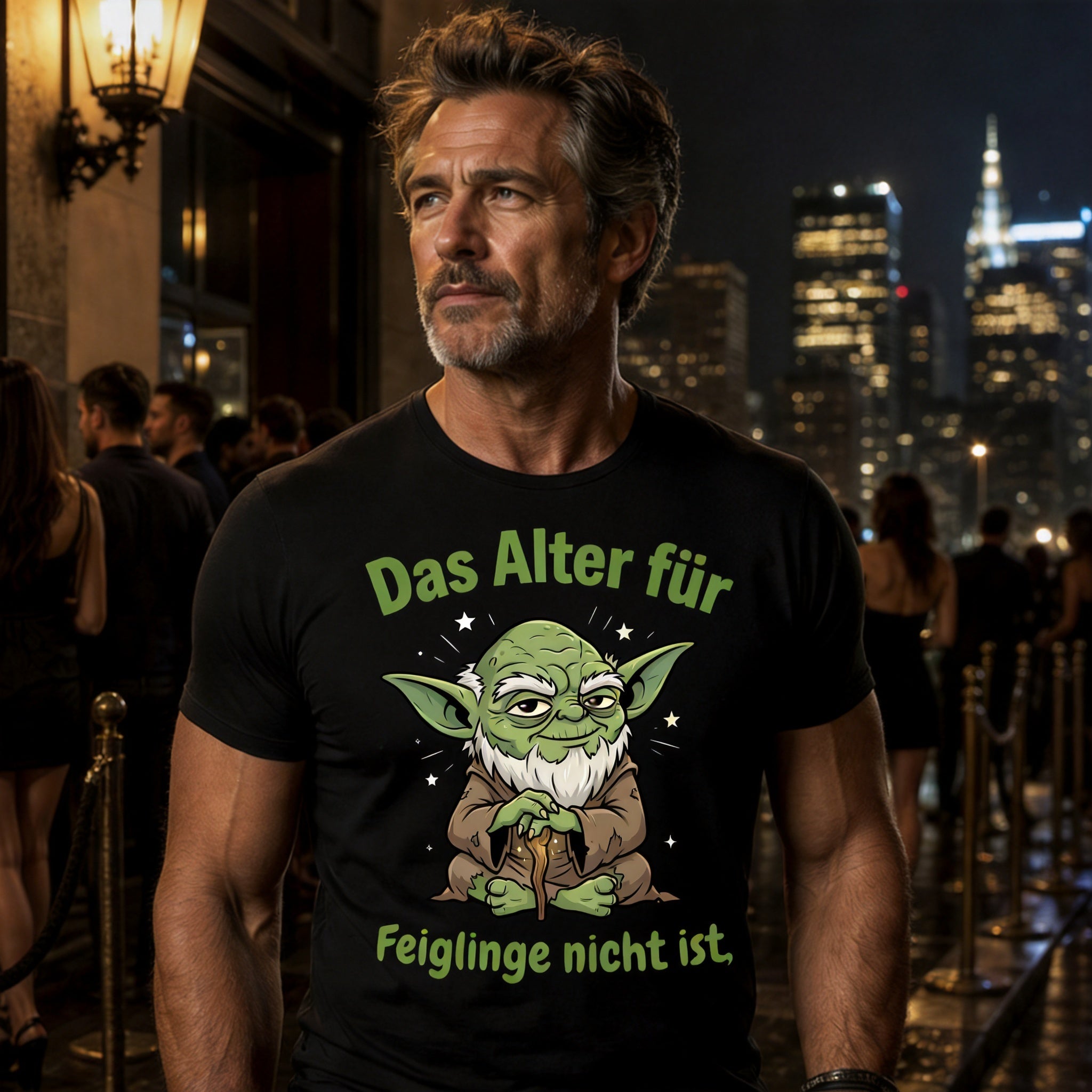 Premium Unisex T-Shirt Humor – Meister Yoda Spruch Geschenk Shirt