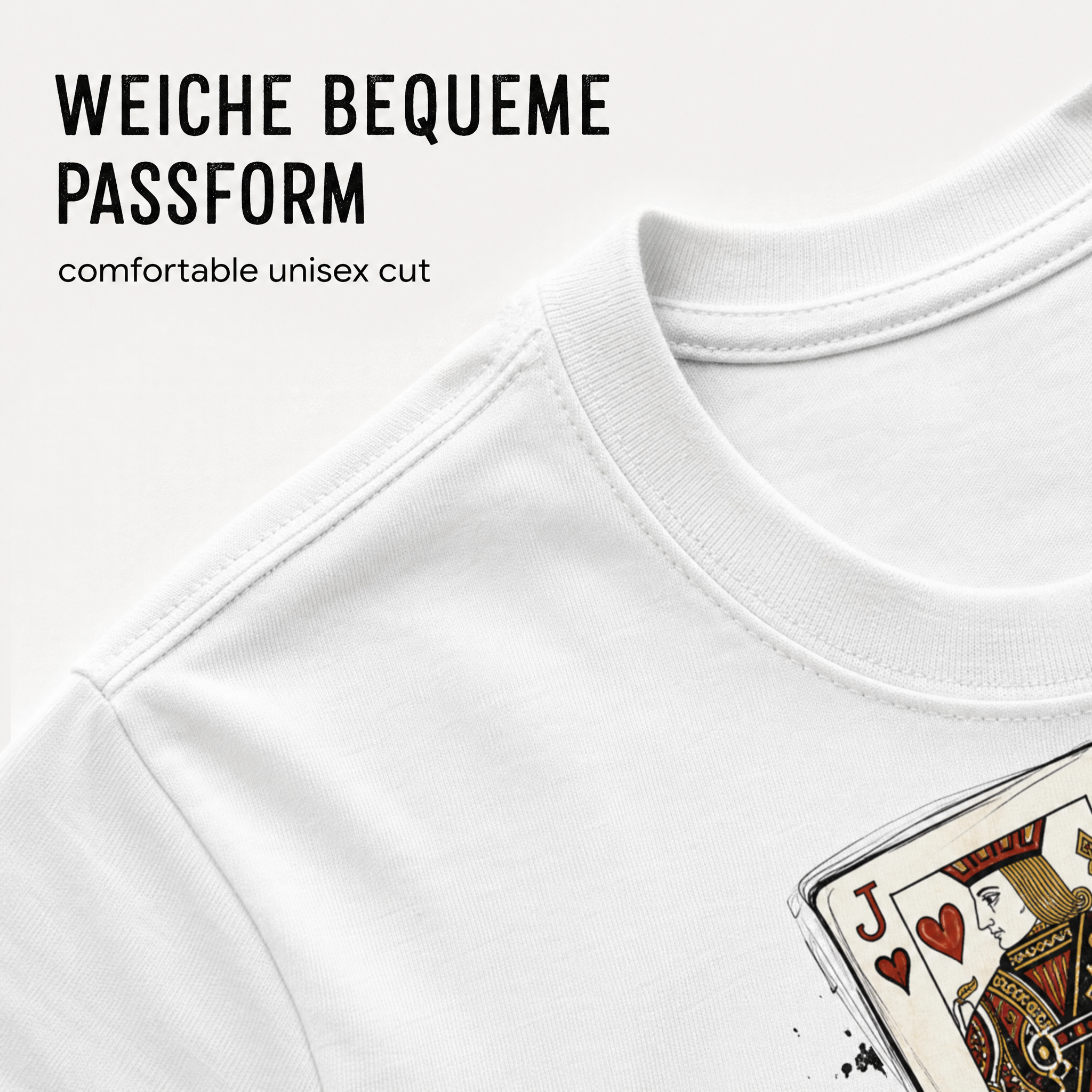 T-Shirt Poker Herren Damen Baumwolle Kartenspiel Casino Homegame Geschenk