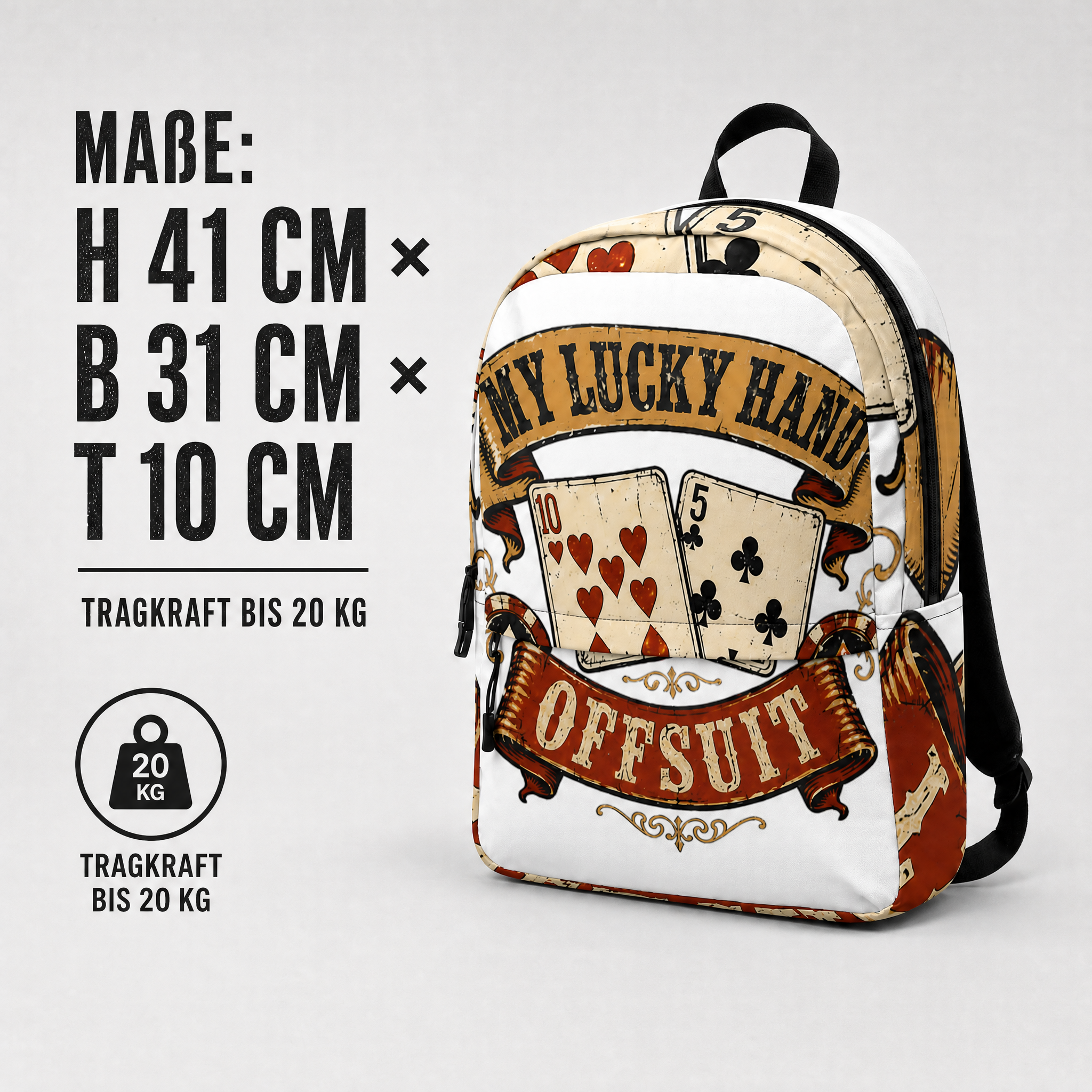 Rucksack Daypack wasserabweisend gepolstert verstellbar Laptop Fach