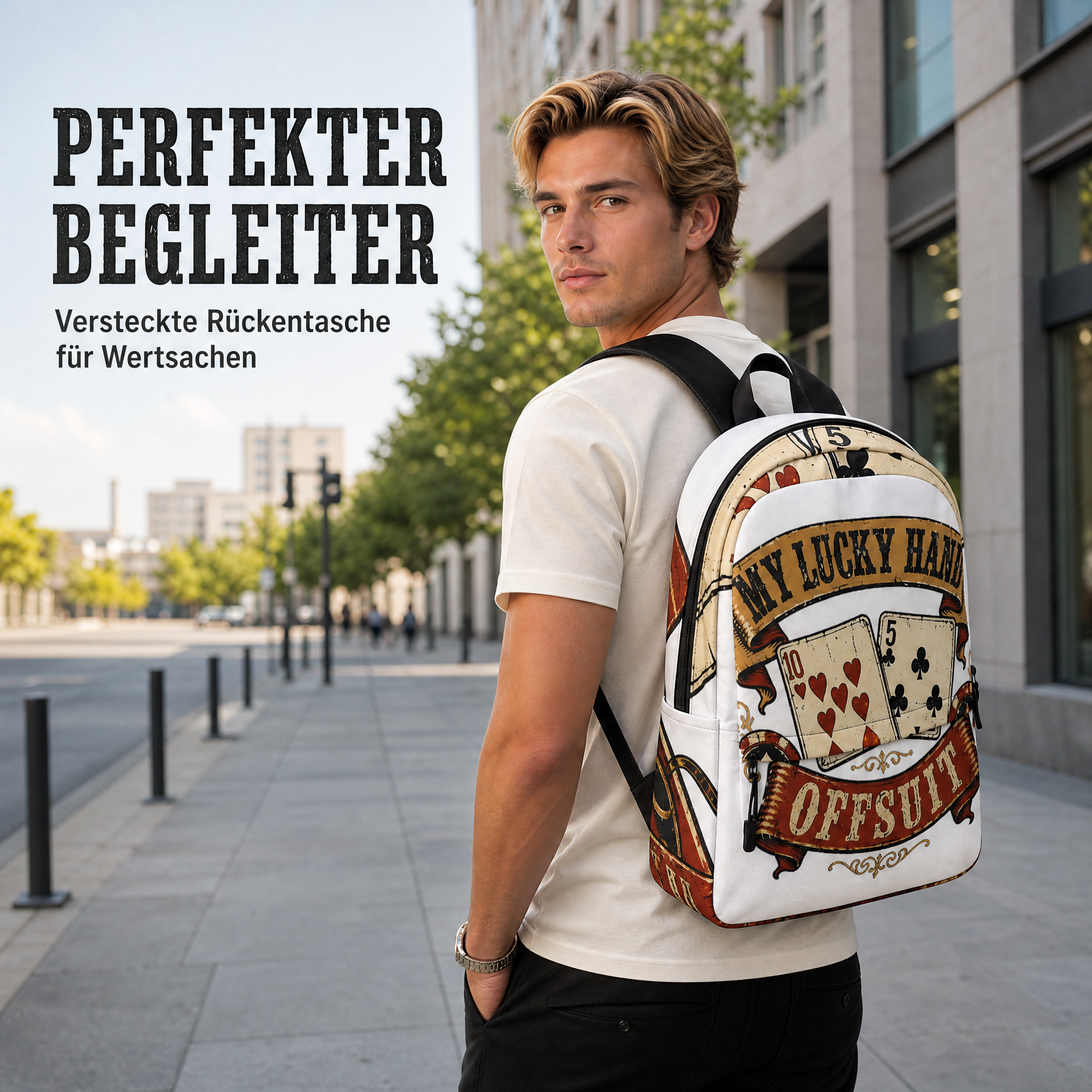 Rucksack Daypack wasserabweisend gepolstert verstellbar Laptop Fach