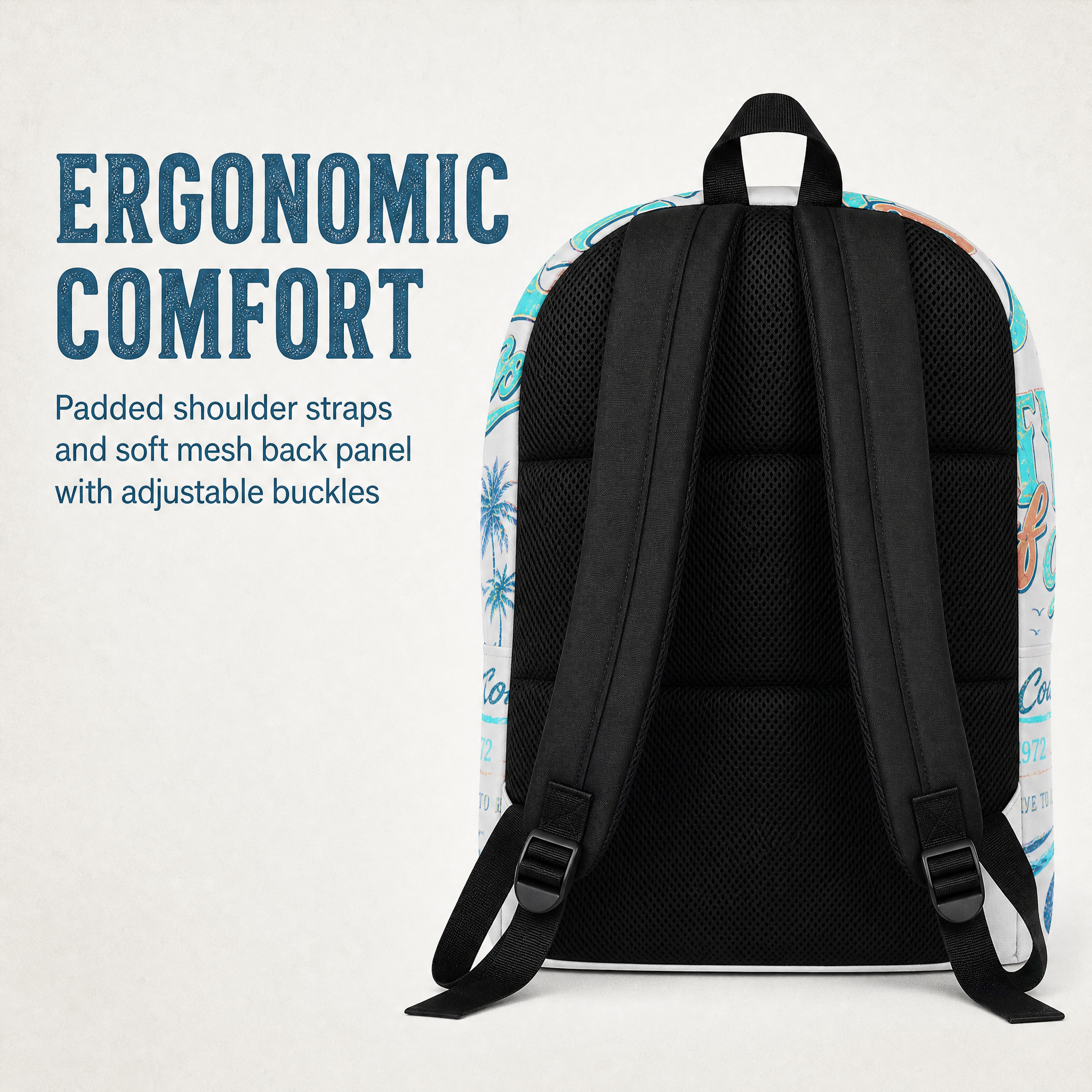Backpack Surf California Beach Laptop Backpack Travel Bag School Bag Gift Rucksack