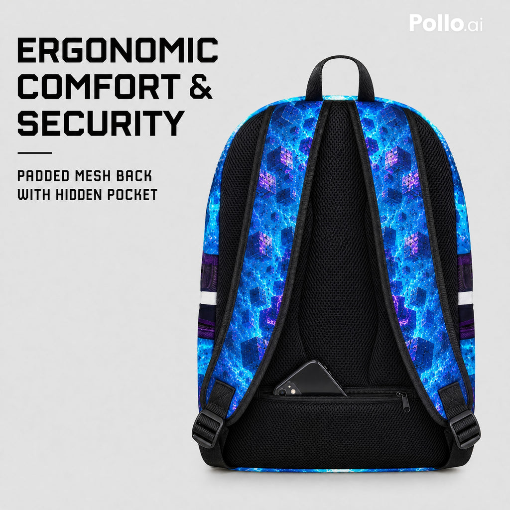 Backpack Water-Resistant Padded Laptop Compartment 15 inch 20 l Gaming