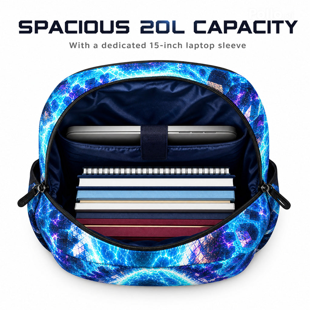 Backpack Water-Resistant Padded Laptop Compartment 15 inch 20 l Gaming