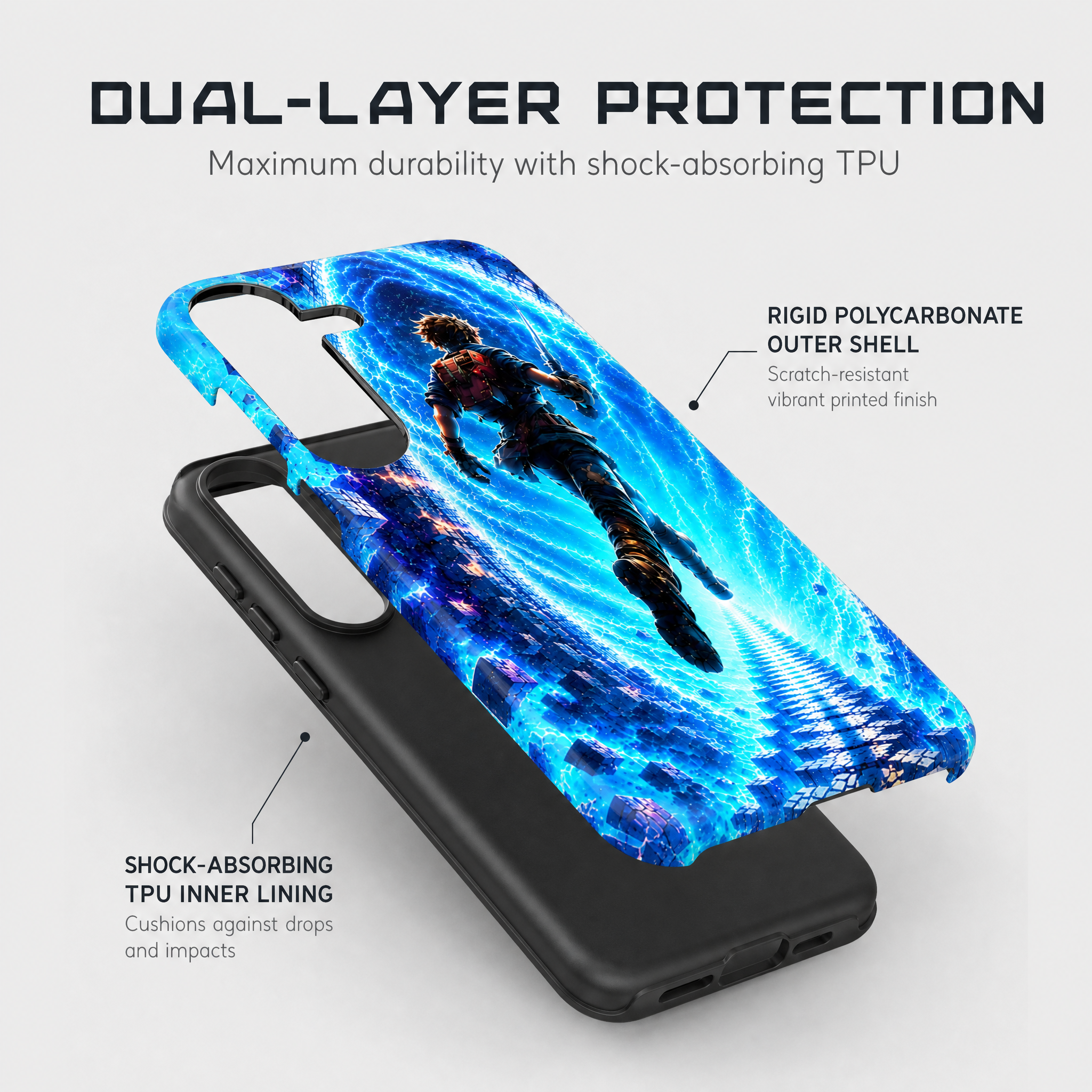Samsung Galaxy Hülle Case stoßfest Hartschale zweilagig Schutz Gaming