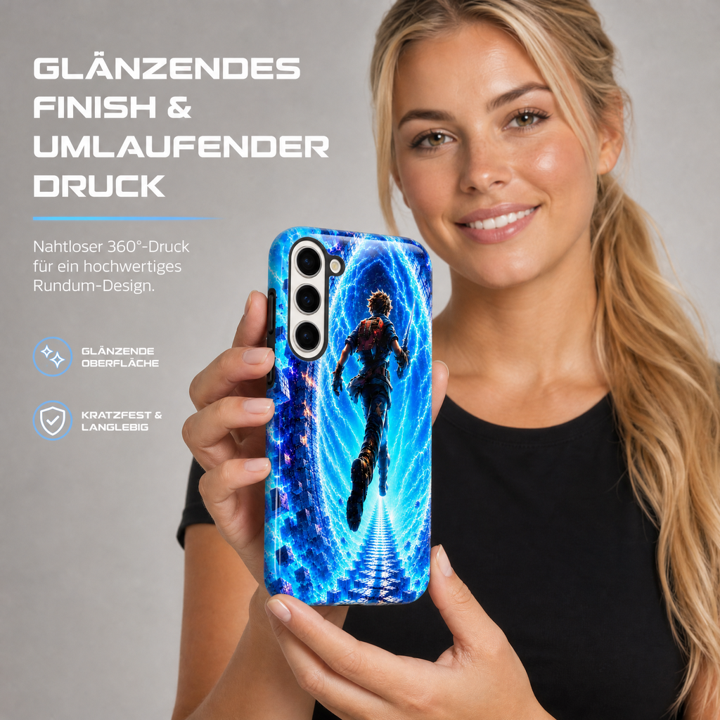 Samsung Galaxy Hülle Case stoßfest Hartschale zweilagig Schutz Gaming