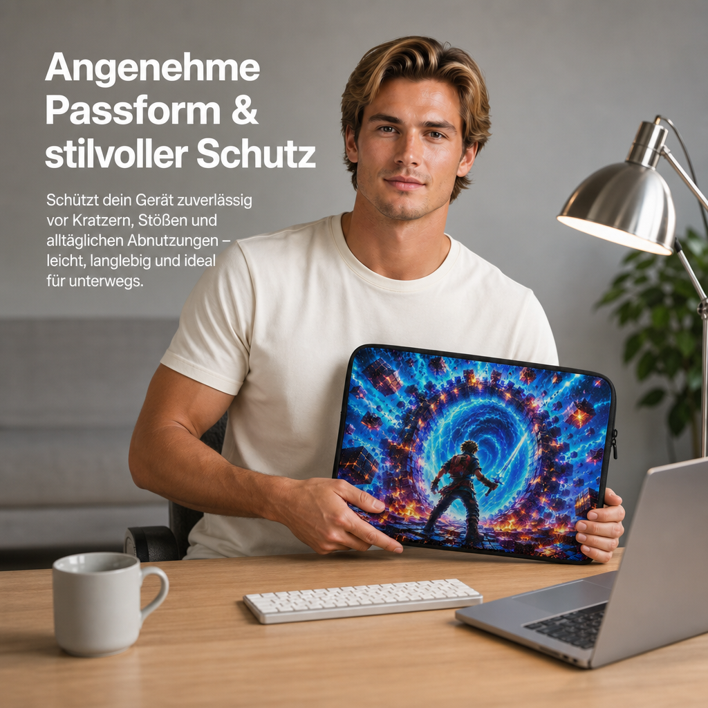 Notebook Tasche gepolstert wasserabweisend Laptop Sleeve Gaming Schule Büro