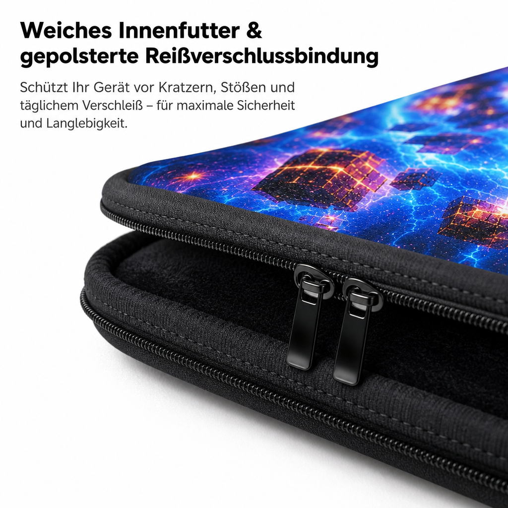 Notebook Tasche gepolstert wasserabweisend Laptop Sleeve Gaming Schule Büro