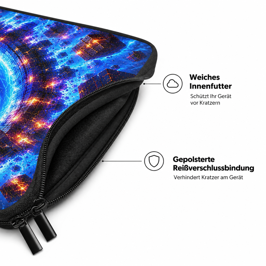 Notebook Tasche gepolstert wasserabweisend Laptop Sleeve Gaming Schule Büro