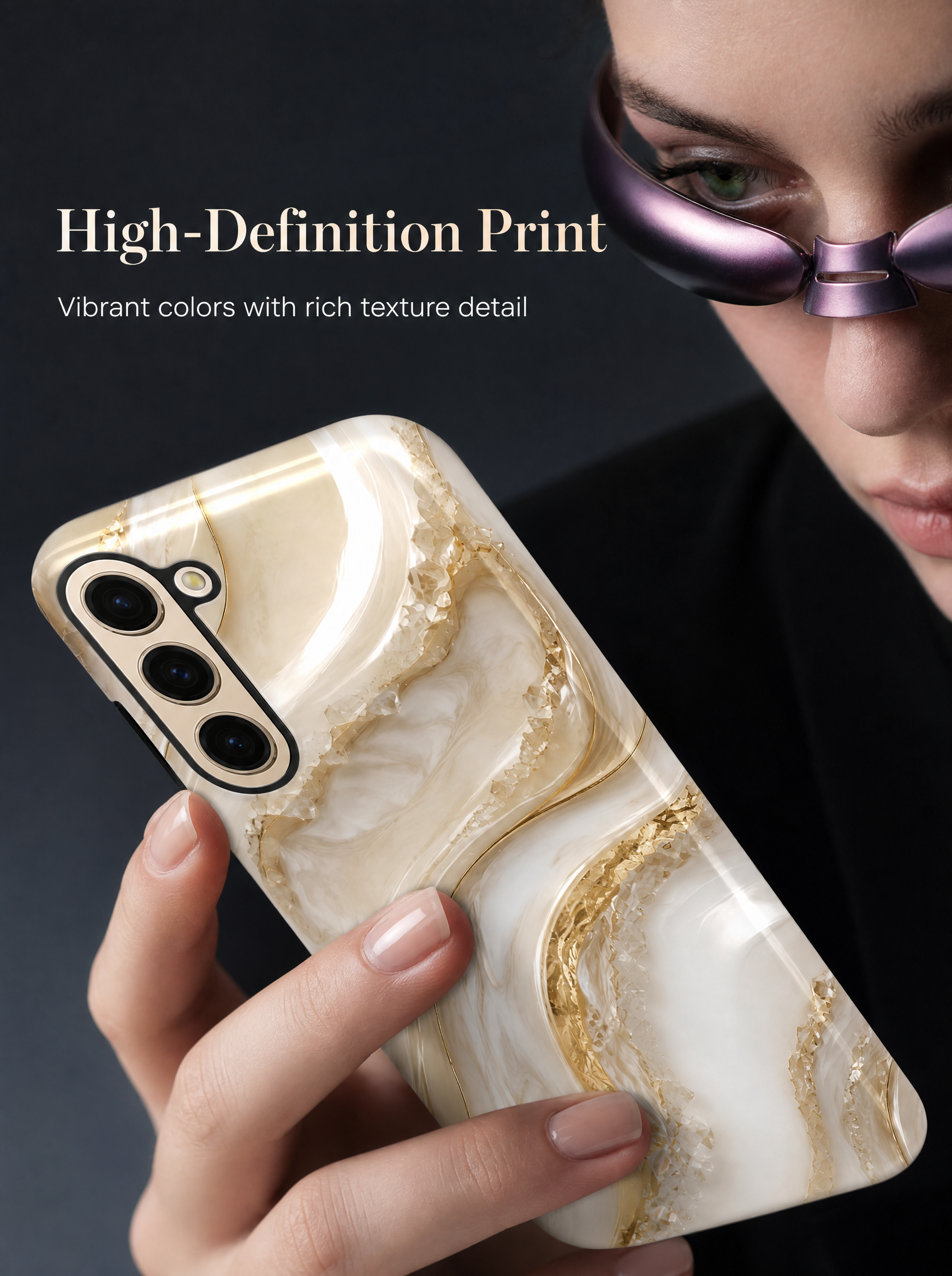 Samsung Galaxy Hardcase elegante  Handyhülle – stoßfest, kratzfest,