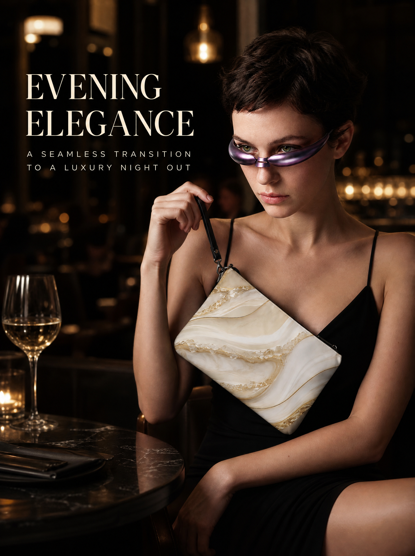 Umhängetasche Damen elegant – Handtasche mit Schultergurt für Alltag und Abend