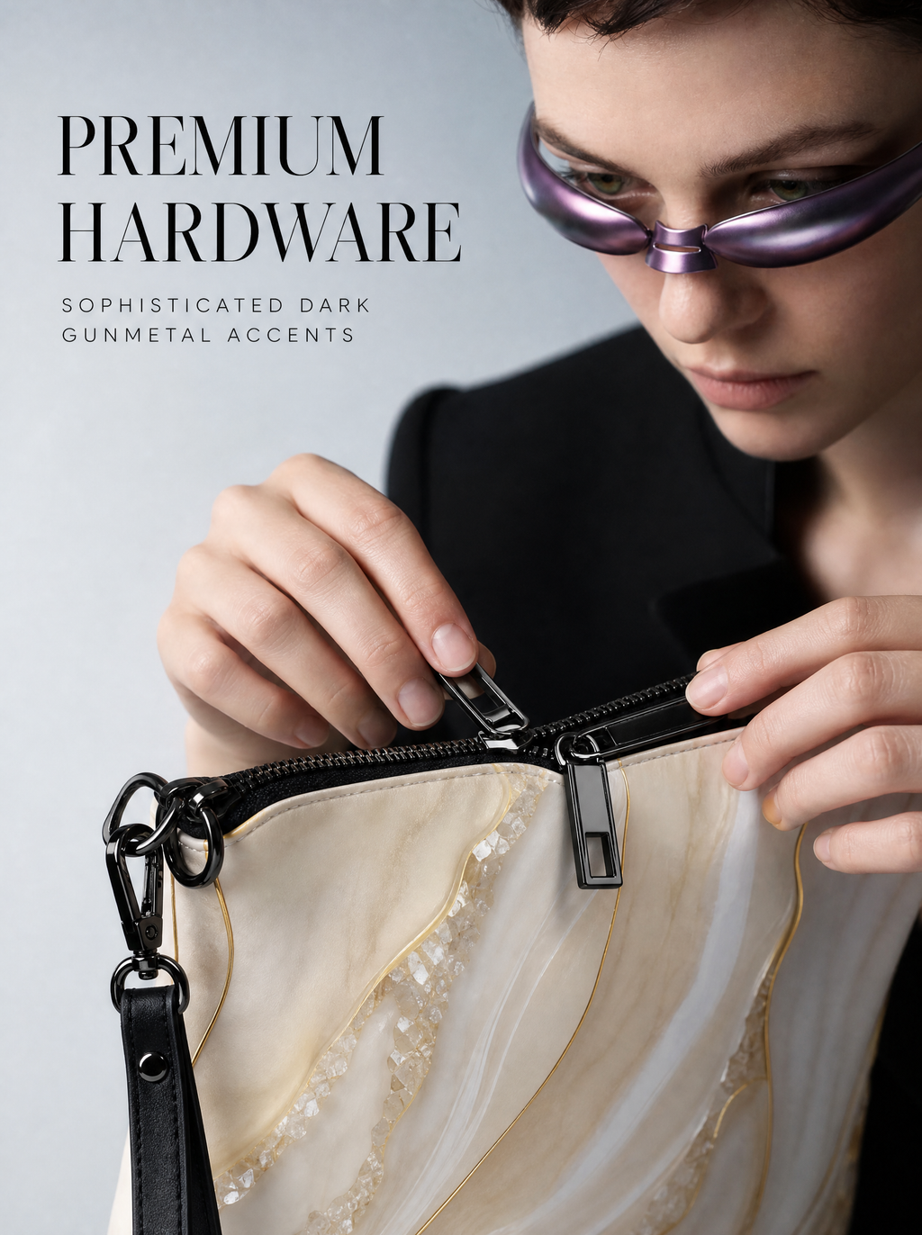 Umhängetasche Damen elegant – Handtasche mit Schultergurt für Alltag und Abend