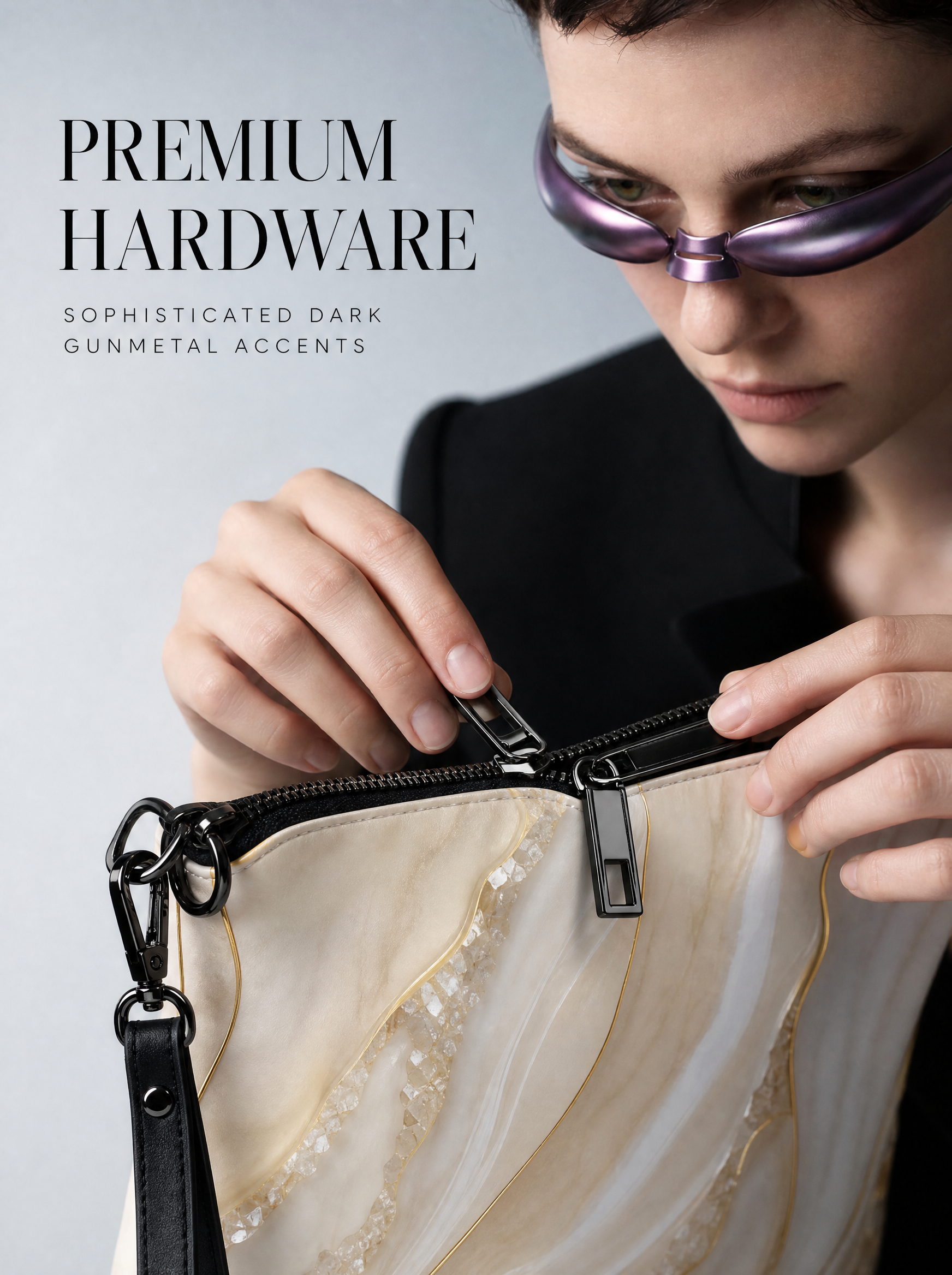 Umhängetasche Damen elegant – Handtasche mit Schultergurt für Alltag und Abend