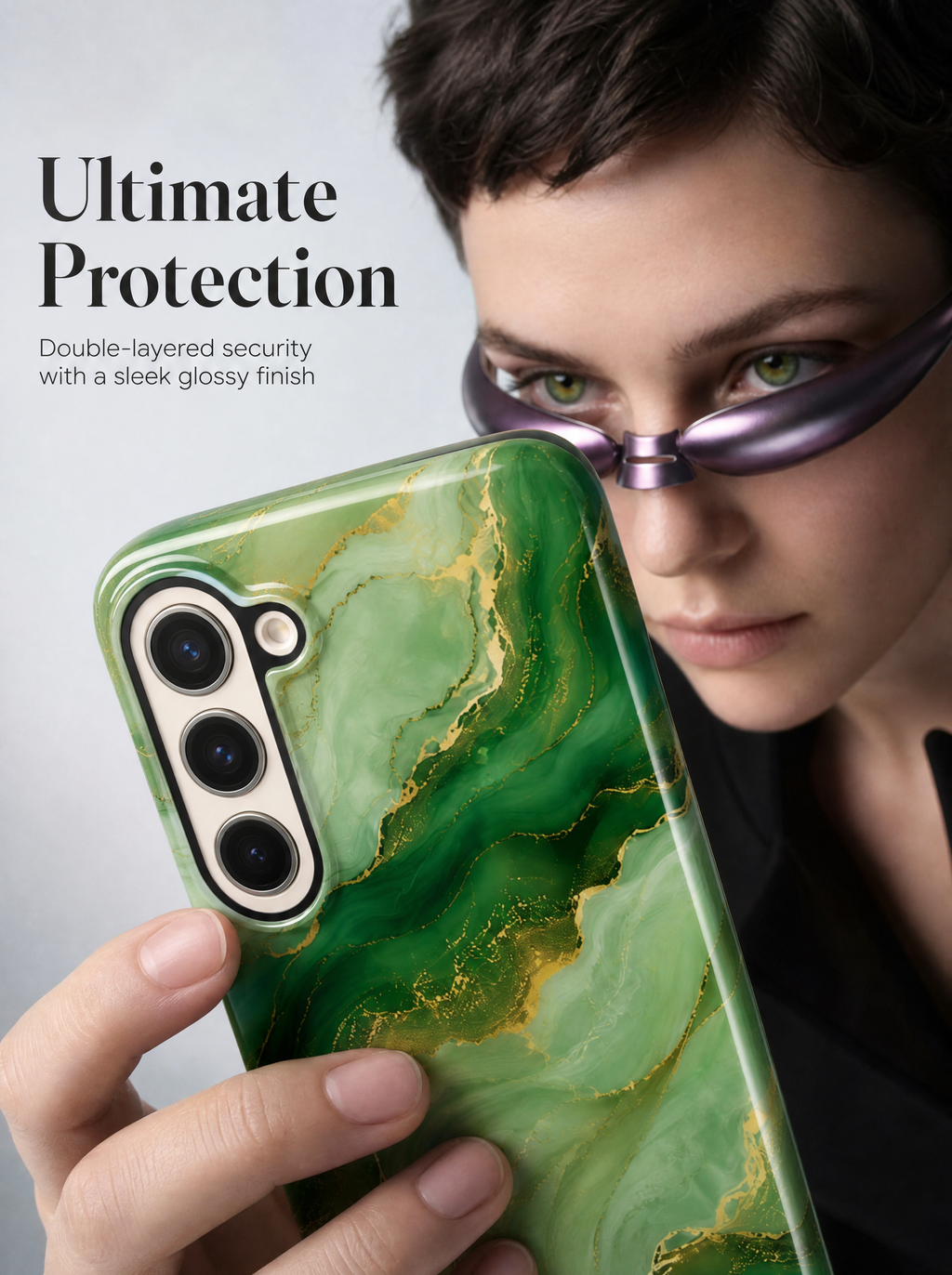 Samsung Galaxy Hülle Case stoßfest Hartschale Schutz Gaming Jade Design