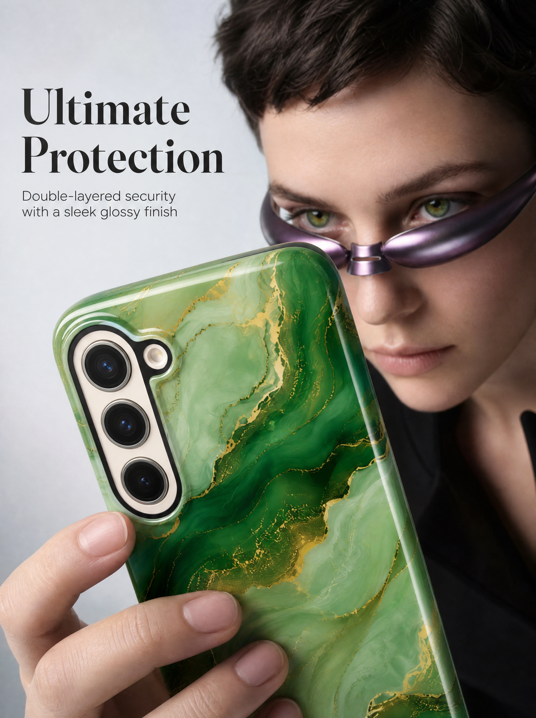 Samsung Galaxy Hülle Case stoßfest Hartschale Schutz Gaming Jade Design
