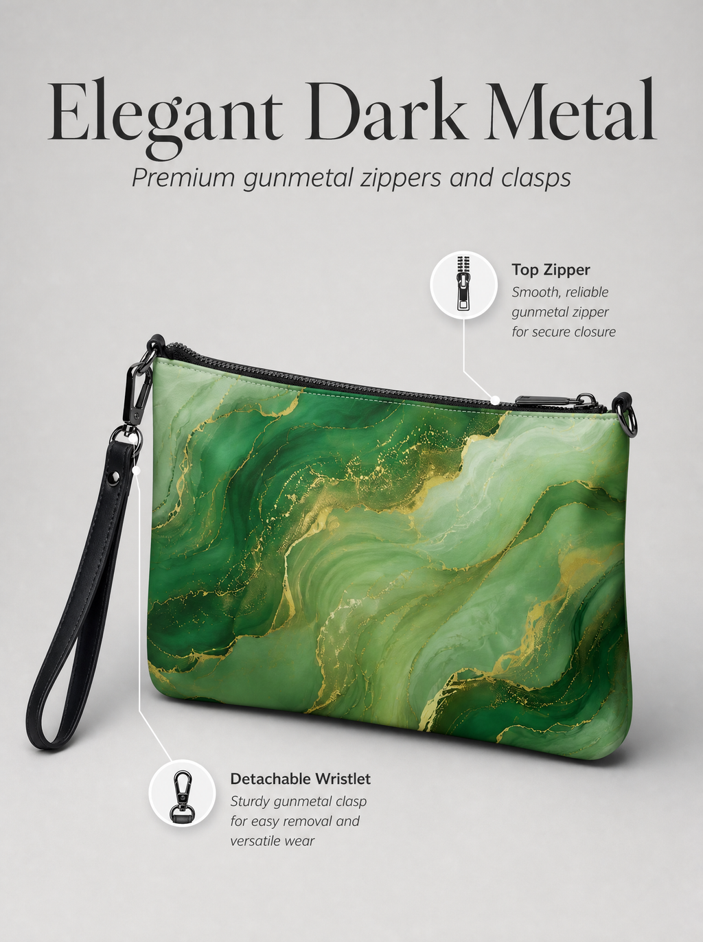 Umhängetasche Damen elegant – Handtasche mit Schultergurt für Alltag und Abend