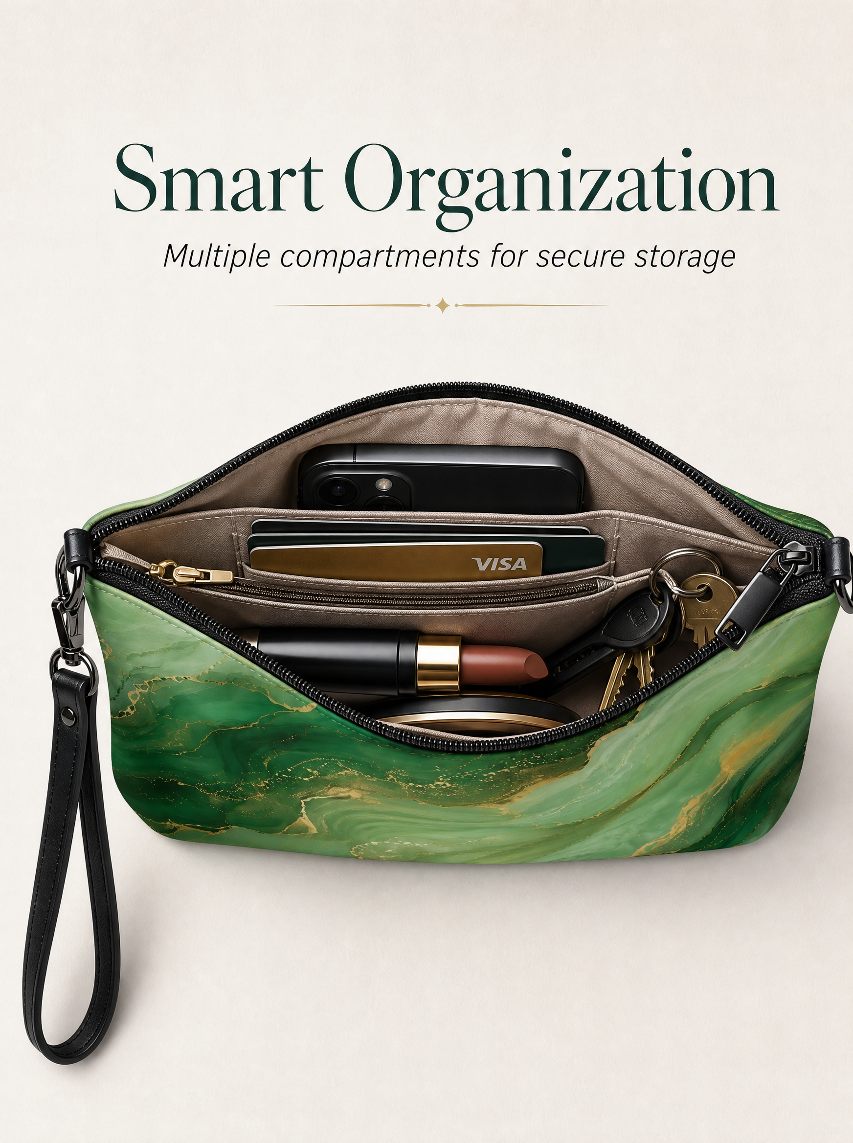 Umhängetasche Damen elegant – Handtasche mit Schultergurt für Alltag und Abend