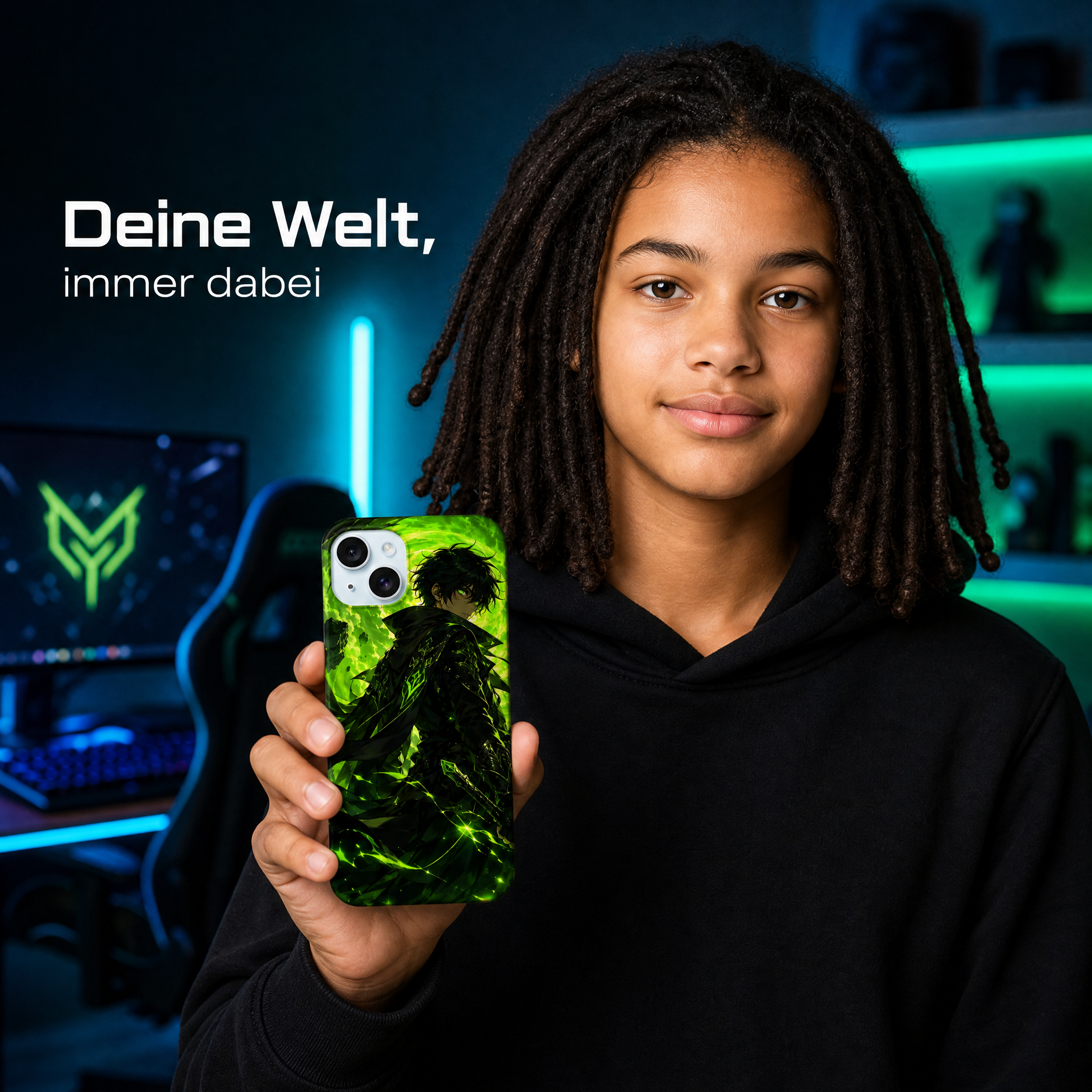 iPhone Case Hardcase – Schutzhülle stoßfest und kratzfest Anime Geschenk