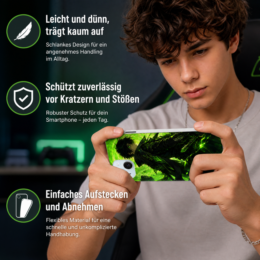 iPhone Case Hardcase – Schutzhülle stoßfest und kratzfest Anime Geschenk