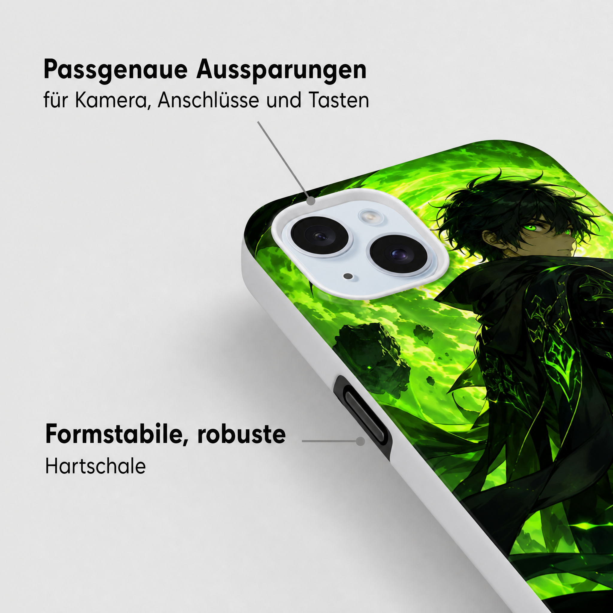 iPhone Case Hardcase – Schutzhülle stoßfest und kratzfest Anime Geschenk