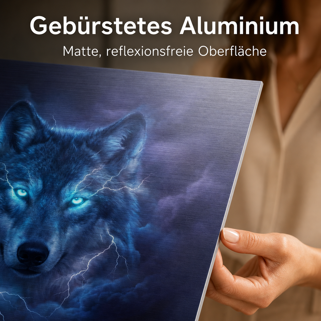 Wandbild Alu Dibond Metallbild Wohnzimmer Schlafzimmer Wanddeko Aufhängung
