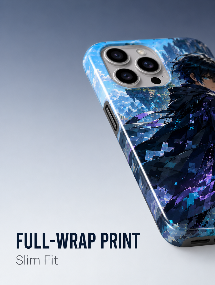 iPhone Hülle Case Hartschale stoßfest kabelloses Laden Anime Manga Apple