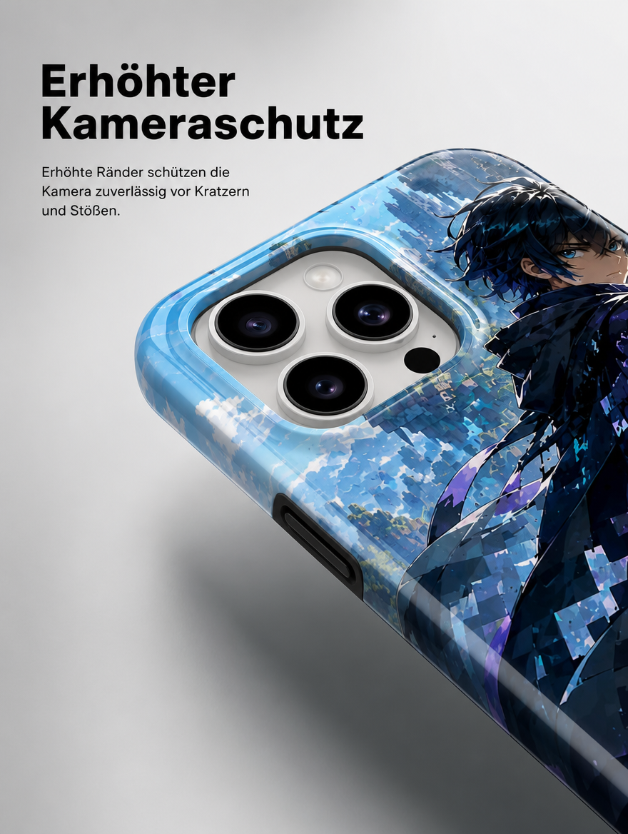 iPhone Hülle Case Hartschale stoßfest kabelloses Laden Anime Manga Apple