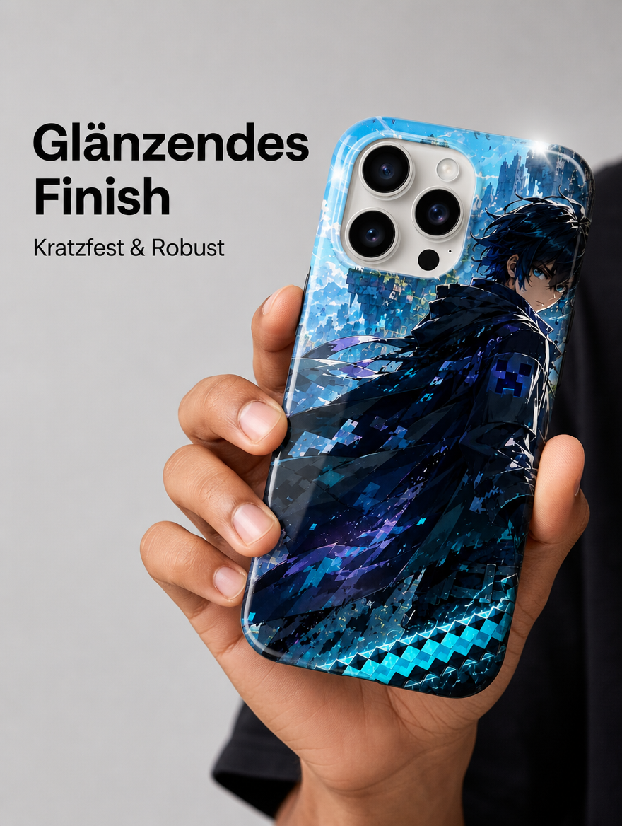 iPhone Hülle Case Hartschale stoßfest kabelloses Laden Anime Manga Apple