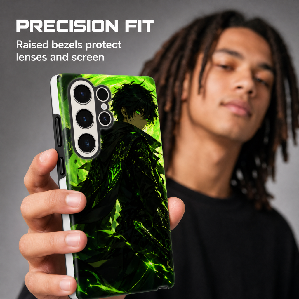 Samsung Galaxy Hülle Case Hartschale stoßfest kabelloses Laden Anime Manga