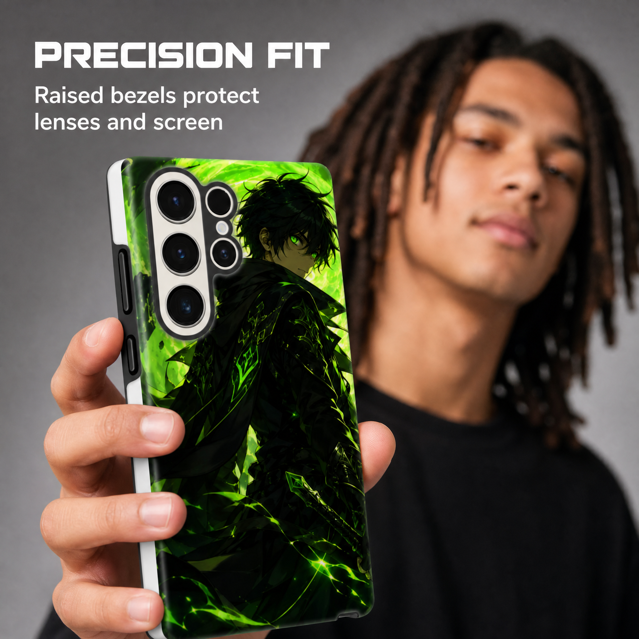 Samsung Galaxy Hülle Case Hartschale stoßfest kabelloses Laden Anime Manga