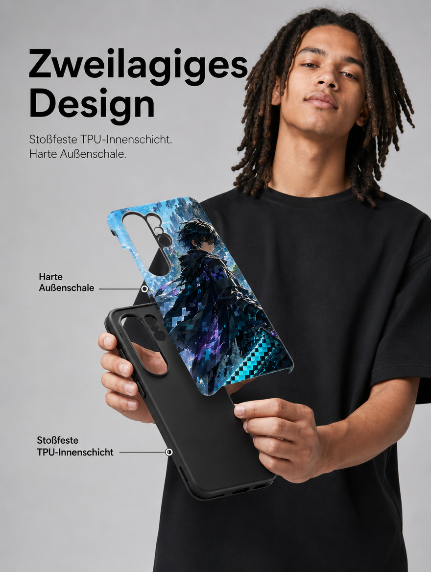 Galaxy Case Schutzhülle stoßfest Hartschale Anime Design Manga Fan Samsung