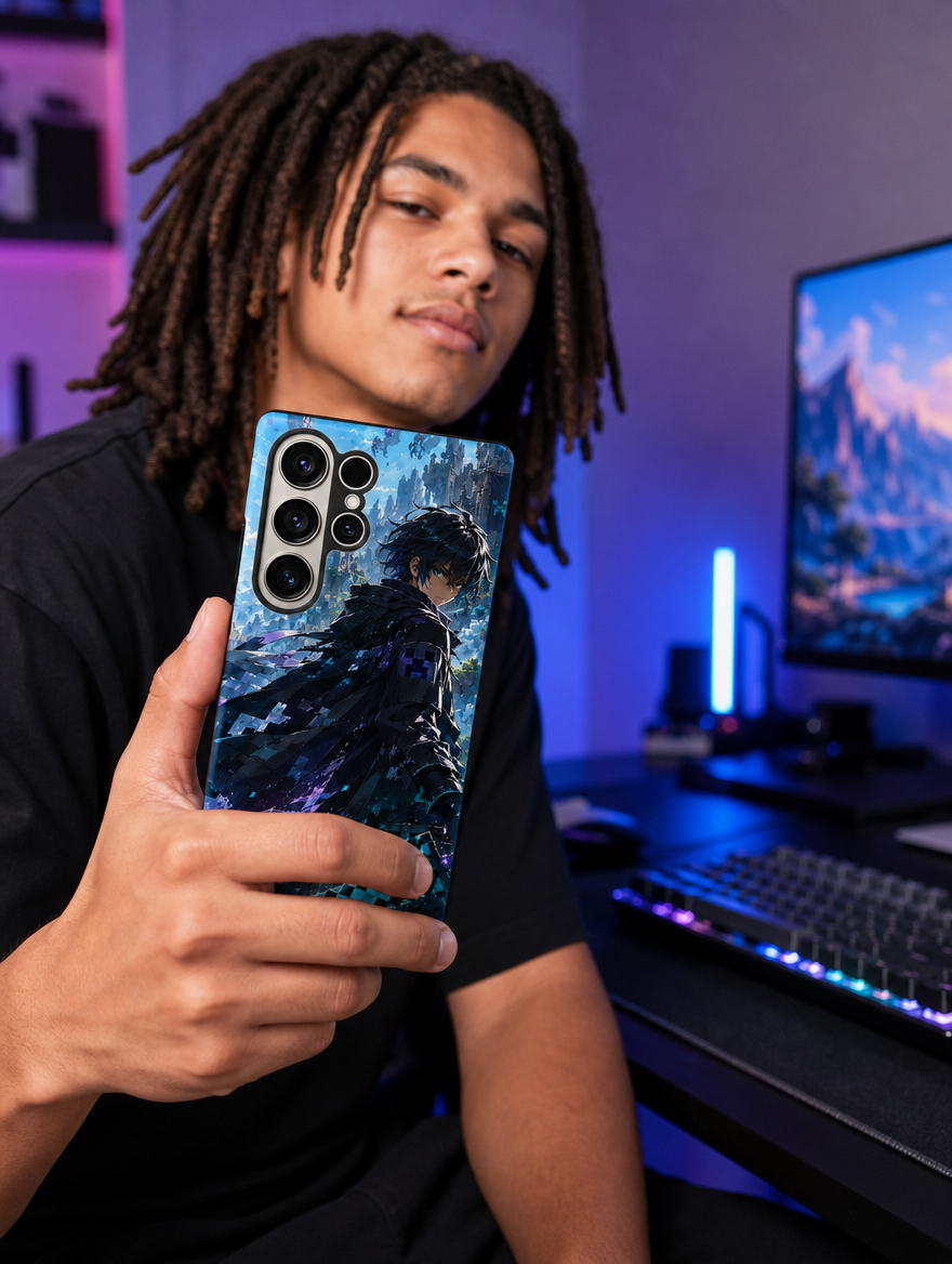 Galaxy Case Schutzhülle stoßfest Hartschale Anime Design Manga Fan Samsung