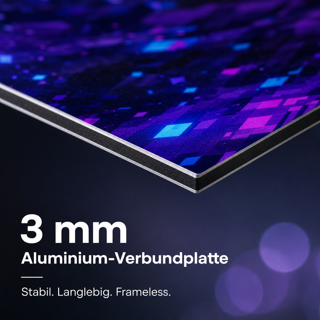 Metallbild Anime Krieger Alu Dibond gebürstet Metall Kunstdruck Gamer Deko