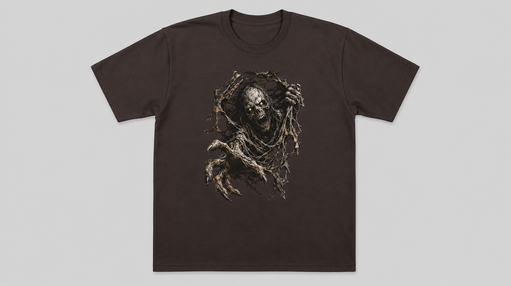 T-Shirt Zombie 3D Optik Horror Grusel Shirt Halloween Geschenk Herren Damen