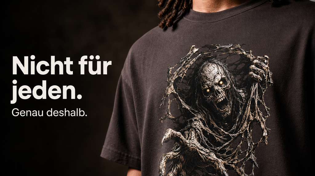 T-Shirt Zombie 3D Optik Horror Grusel Shirt Halloween Geschenk Herren Damen