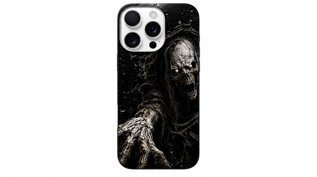 iPhone Hülle Hartschale Totenkopf Horror Gothic Halloween Geschenk Grusel
