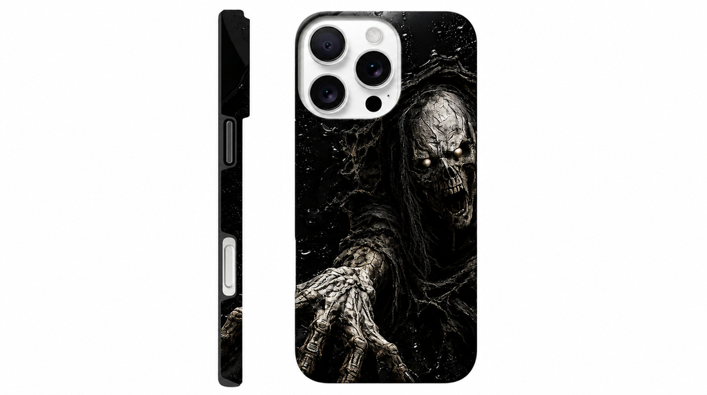iPhone Hülle Hartschale Totenkopf Horror Gothic Halloween Geschenk Grusel