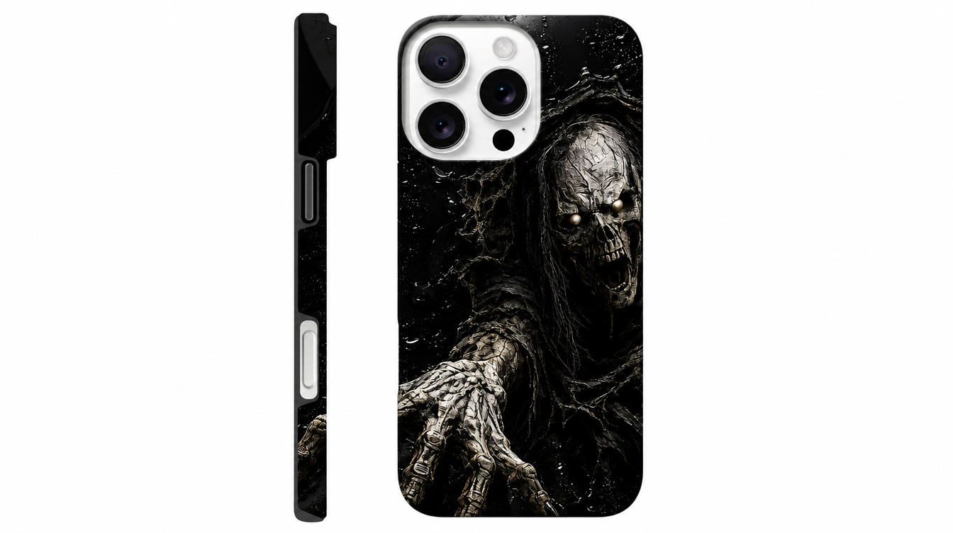 iPhone Hülle Hartschale Totenkopf Horror Gothic Halloween Geschenk Grusel