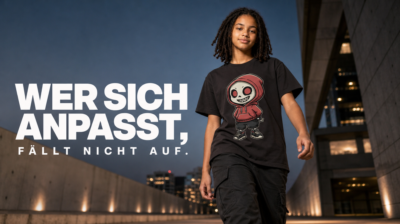 Premium Unisex T-Shirt Humor – Skull Hoodie Motiv Geschenk Shirt