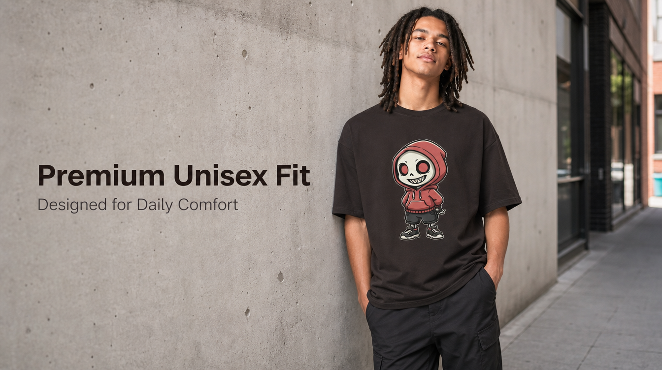 Premium Unisex T-Shirt Humor – Skull Hoodie Motiv Geschenk Shirt