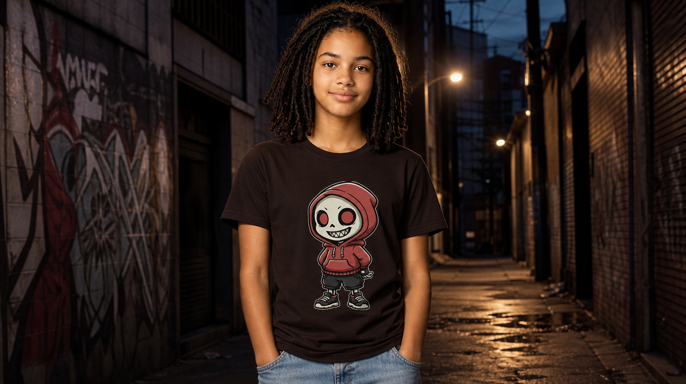 Premium Unisex T-Shirt Humor – Skull Hoodie Motiv Geschenk Shirt