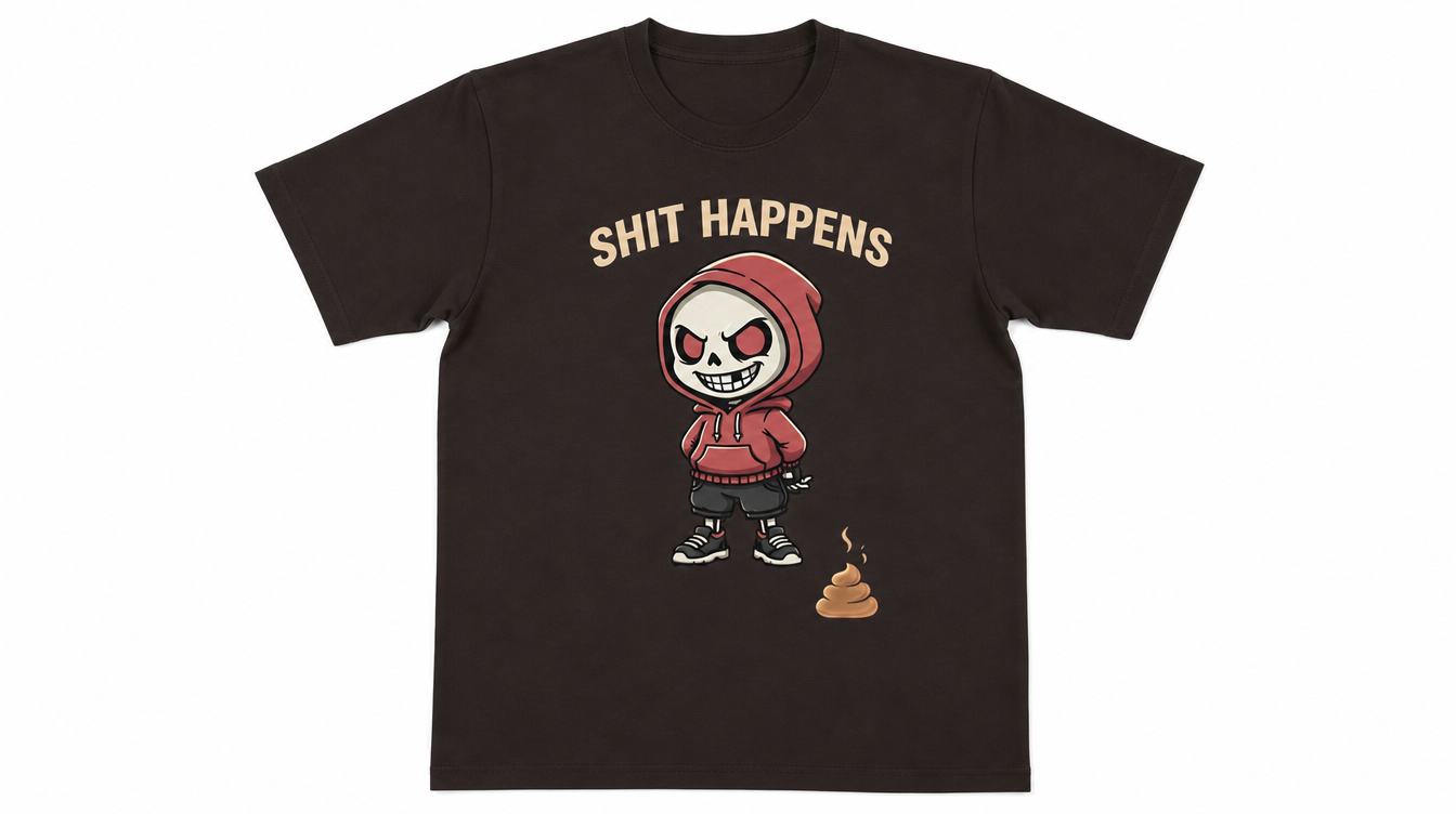 T-Shirt Totenkopf Horror Gothic Skelett Grusel Shirt Halloween Geschenk