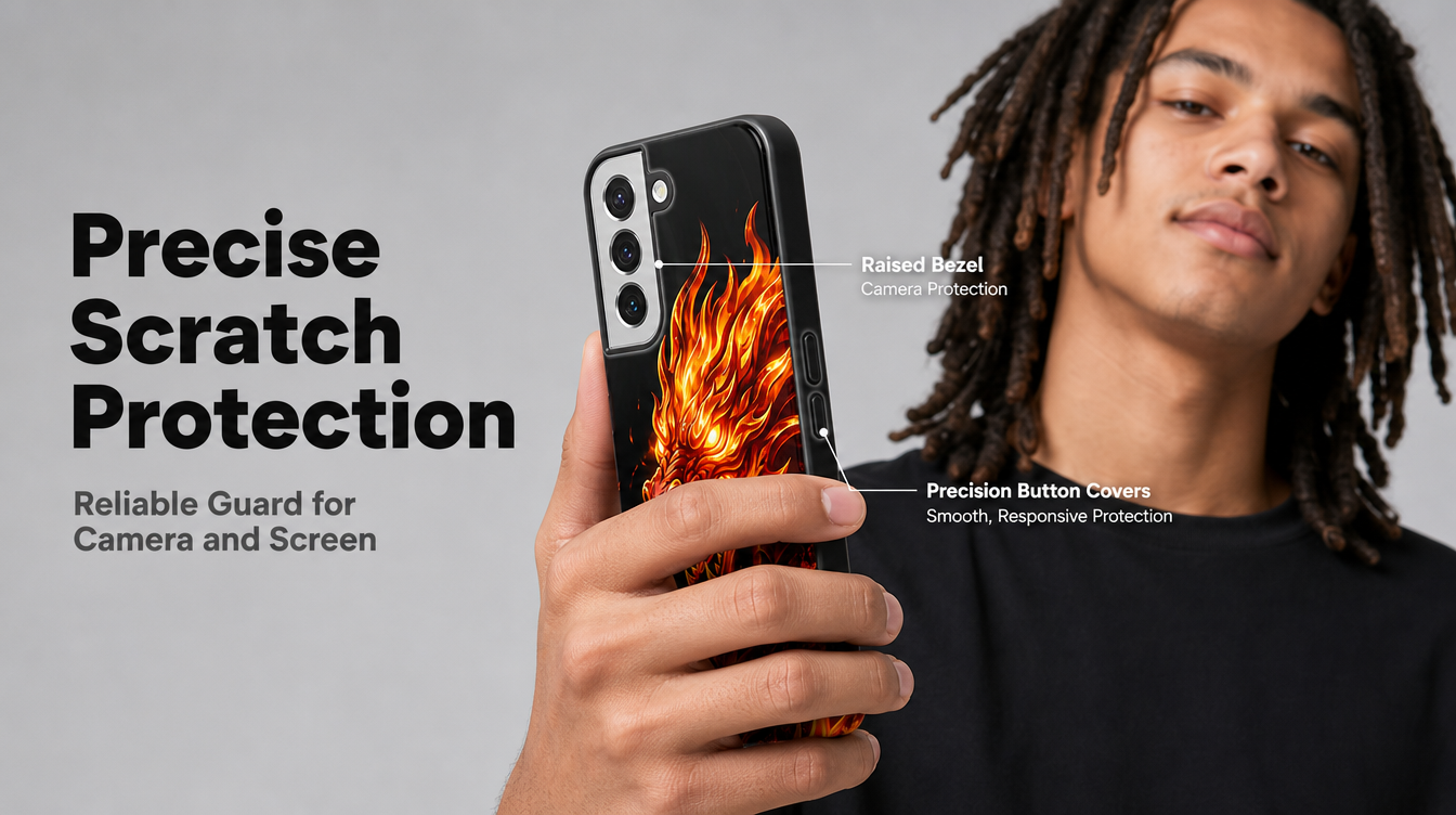 Galaxy Case Schutzhülle stoßfest Hartschale QI kompatible Fantasy Fan