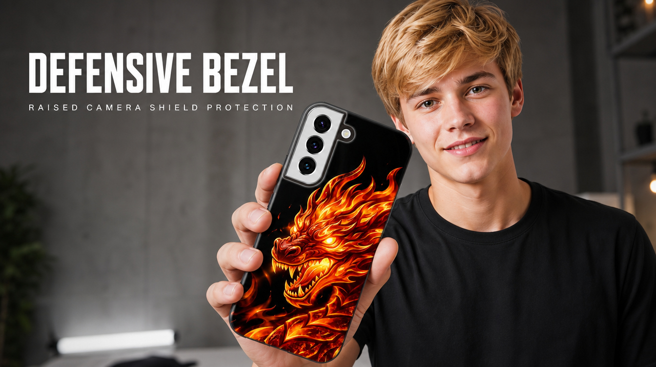 Galaxy Case Schutzhülle stoßfest Hartschale QI kompatible Fantasy Fan