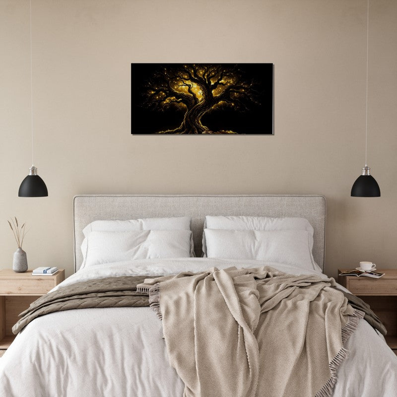 Tree of Life Canvas Wall Art – Mystical Fantasy Home Decor