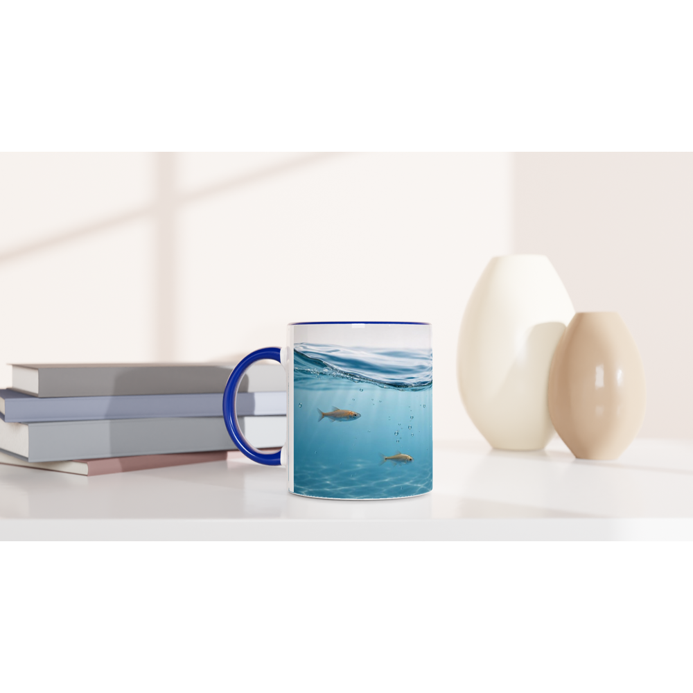 Schöne Tasse Fischmotiv Geschenk Kaffeetasse Aquarium Fische Meer
