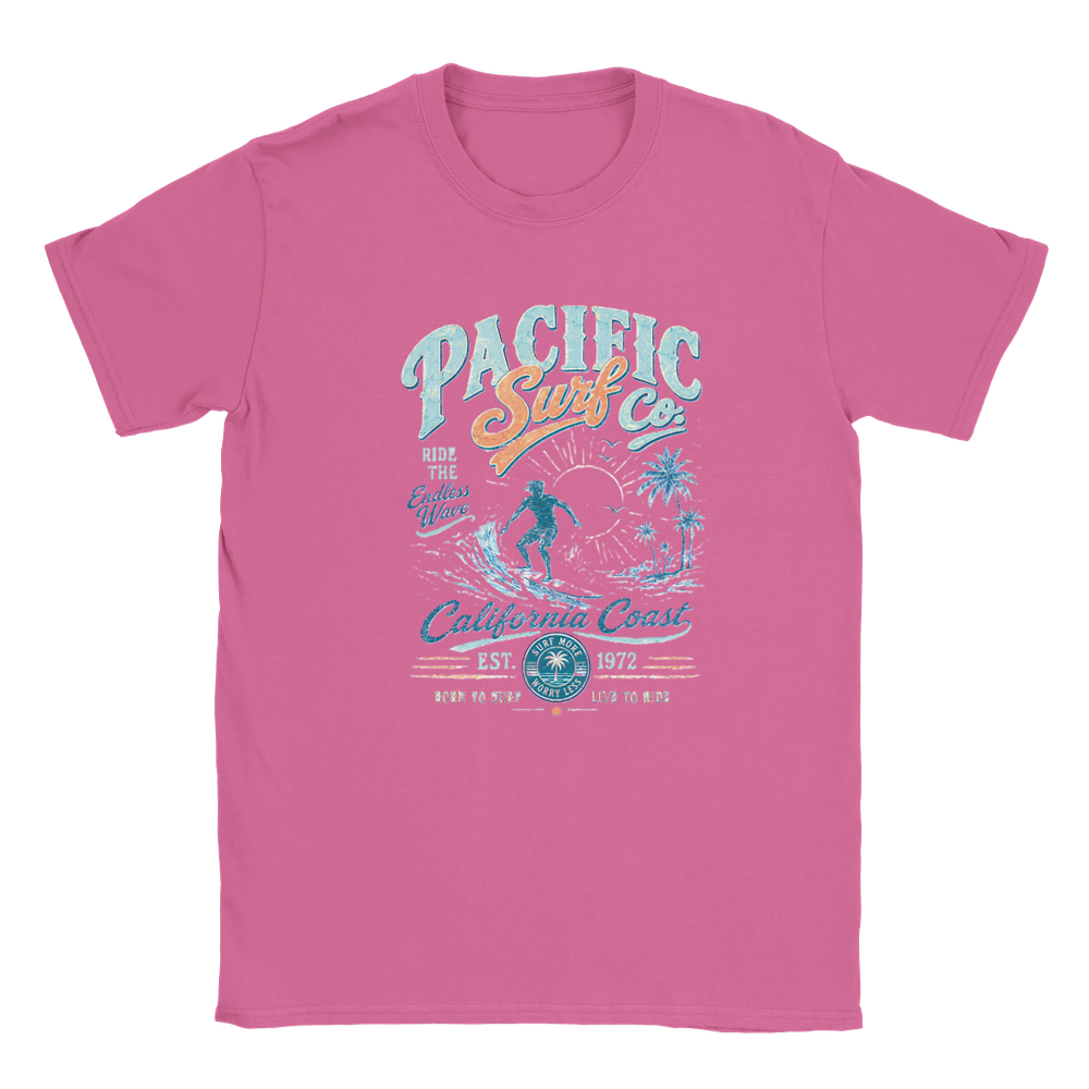 Vintage Surf T-Shirt Kalifornien Surfer Beach Retro Herren Damen Geschenk Strand