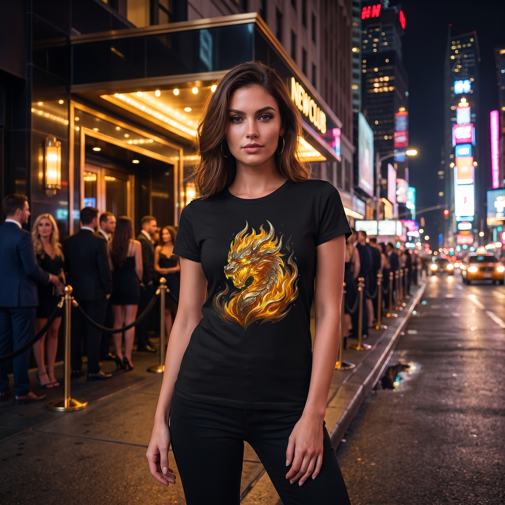 Episches Drachen T-Shirt Fantasy Feuerdrache Gaming Geschenk Unisex