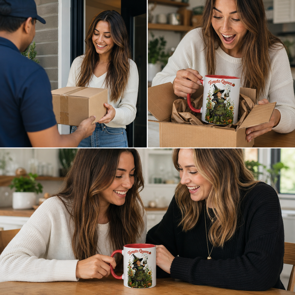 Gartenfreundin lustige bunte Tasse Geschenk Gärtnerin Kollegin Ruhestand