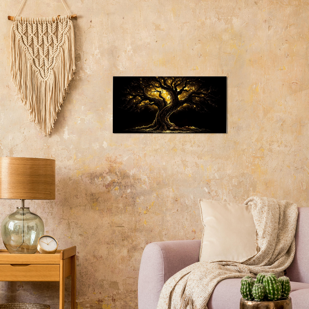 Tree of Life Canvas Wall Art – Mystical Fantasy Home Decor